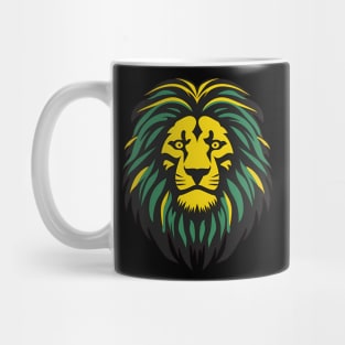 Jamaica Flag with Lion, Jamaican Pride Mug